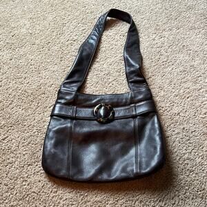 Franchi Brown leather handbag like new